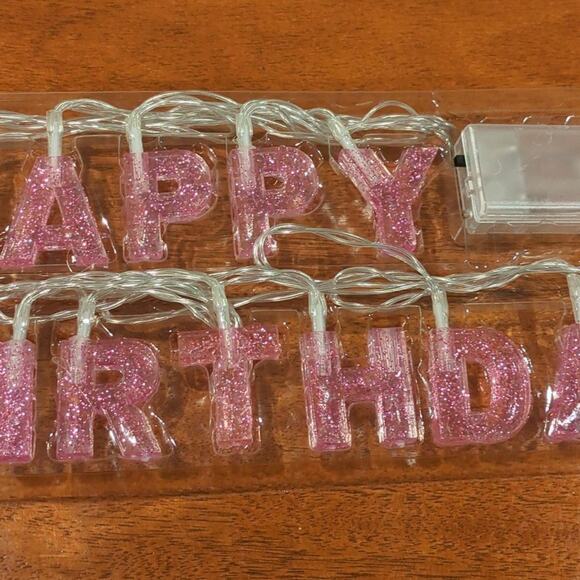 Happy birthday string light NWT - Picture 2 of 5